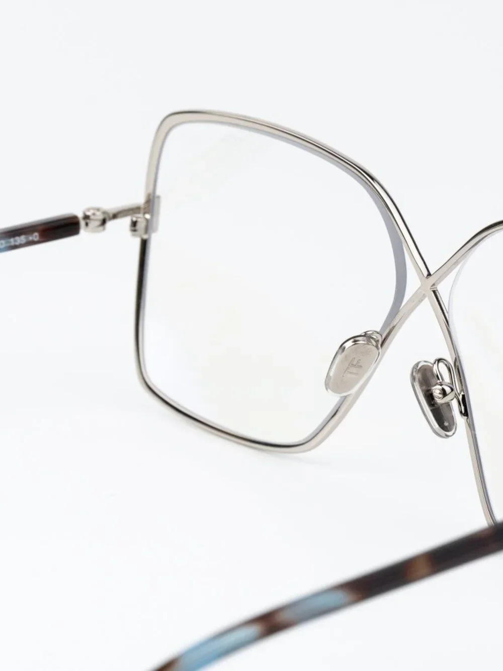 Tom Ford Women Eyeglasses Palladium Butterfly FT5841-B 016 NEW AUTHENTIC